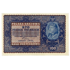 II RP, 100 polských marek 1919 I SÉRIE S