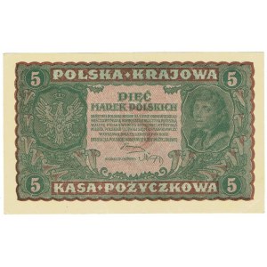 II RP, 5 polnische Mark 1919 II Serja W