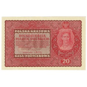 II RP, 20 marek polskich 1919 II SERJA DH