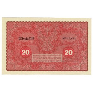 II RP, 20 polnische Mark 1919 II SERJA DH