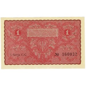 II RP, 1 polská značka 1919 1. série GC