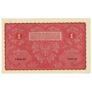 II RP, 1 poľská značka 1919 1. SÉRIA AR