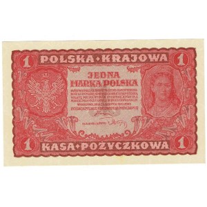 II RP, 1 polská značka 1919 I SERIES AA