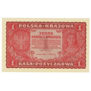 II RP, 1 poľská značka 1919 I SERIES AA