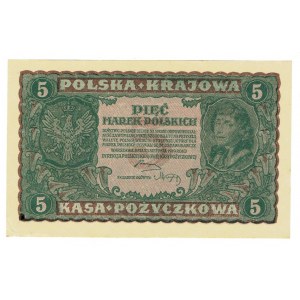 II RP, 5 poľských mariek 1919 II Serja BG