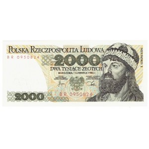 PRL, 2000 złotych 1982 BR