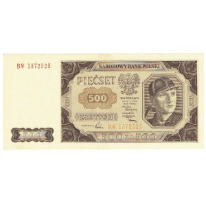 Polská lidová republika, 500 zlotých 1948 BW