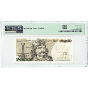 PRL, 2000 PLN 1979 AA PMG 67 EPQ