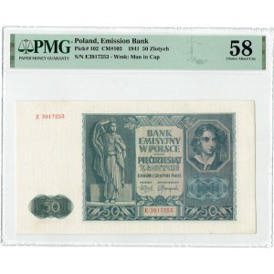 GG, 50 złotych 1941 E PMG 58
