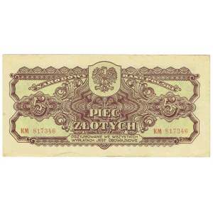 PRL, 5 Zloty 1944 ..owe KM