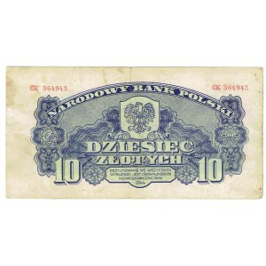 PRL, 10 złotych 1944 , ...owym... CK
