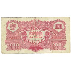 PRL, 100 Zloty 1944 , ...schulden... aA
