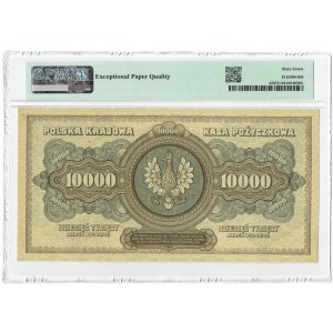 II RP, 10 000 mariek 1922 G - PMG 67 EPQ