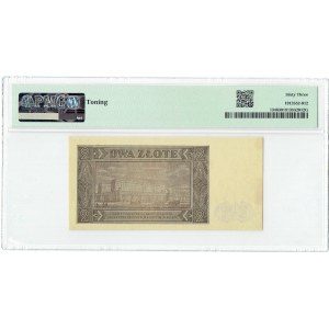 PRL, 2 Zloty 1948 ser. U PMG 63