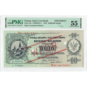 II RP, 10 miliónov poľských mariek 1923 A - PMG 55 MODEL