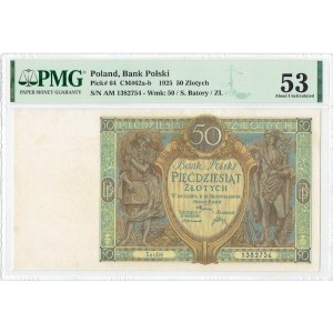 II RP, 50 Zloty 1925 AM - PMG 53