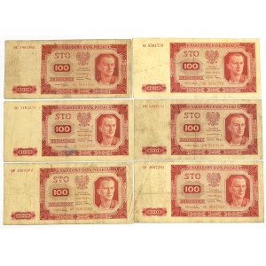 PRL, Zestaw 100 złotych 1948