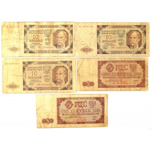 Poľská ľudová republika, súbor 5-10 kusov zlata 1948