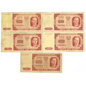 People's Republic of Poland, Set of 100 Gold 1948