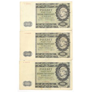 GG, zestaw 500 złotych 1940