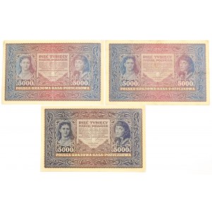 Druhá republika, sada 5 000 marek 1920