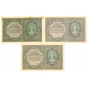 II RP, Set of 500 Polish marks 1919