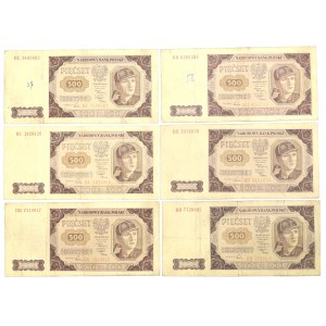 People's Republic of Poland, Set of 500 Gold 1948