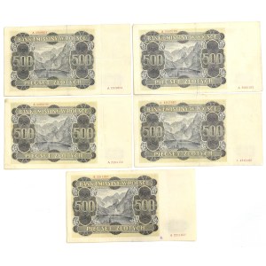 GG, sada 500 zlatých 1940