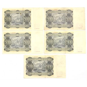 GG, sada 500 zlatých 1940