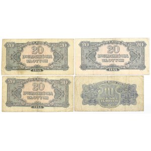 People's Republic of Poland, Set of 10-20 Gold 1944