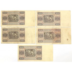PRL, Zestaw 500 złotych 1948