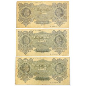 Second Republic, Set of 10,000 marks 1922