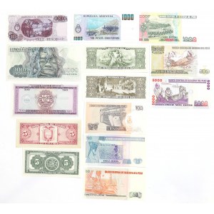 Zestaw banknotów świata