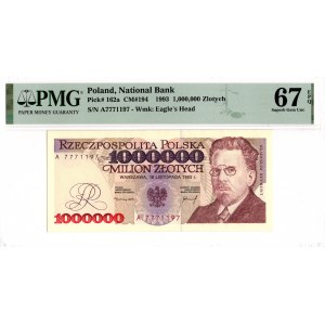 1 milión 1993 A - PMG 67EPQ