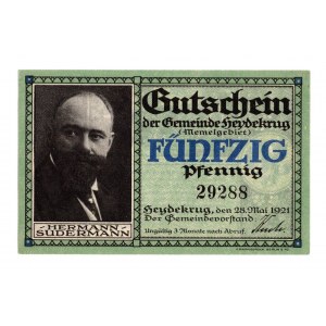 Shylock (Heydekrug), 50 fenig 1921