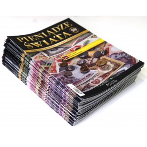 Ein Set von Magazinen und Klöppeln aus der World Money Serie