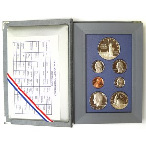 USA, mincovní sada 1986