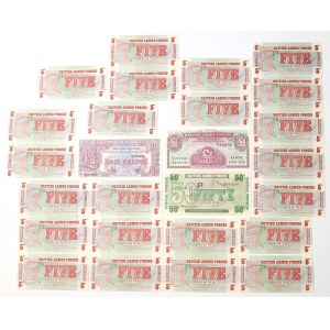 UK, Lot of army banknotes
