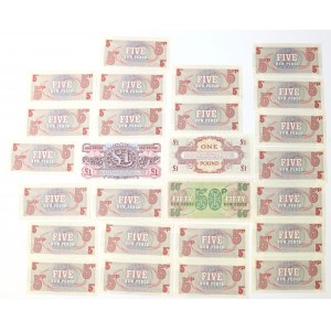 UK, Lot of army banknotes