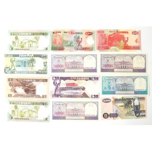 Sambia und Surinam, Banknotensatz