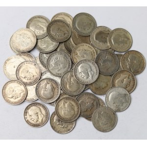 Spojené kráľovstvo, zbierka zaujímavých strieborných mincí (247g)