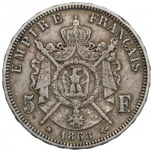 France, 5 francs 1868