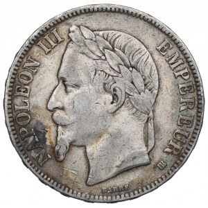 France, 5 francs 1868