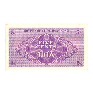 Čína, Hongkong 5 centů 1941