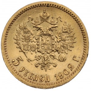 Russia, Nicholas II, 5 rouble 1902 AP