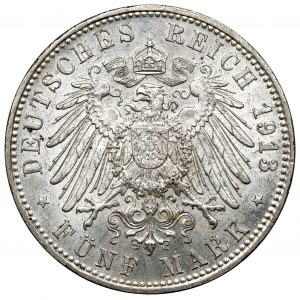 Deutschland, Bayern, 5 Mark 1913