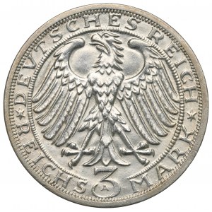 Niemcy, Republika Weimarska, 3 marki 1928 Naumburg