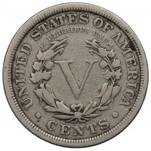 USA, 5 centov 1901