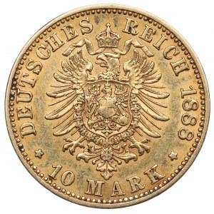 Německo, Prusko, 10 značek 1888 A, Berlín