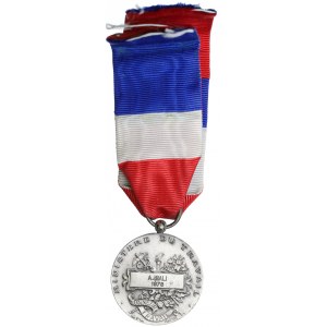 Francie, medaile Ministerstva práce 1978 - stříbrná